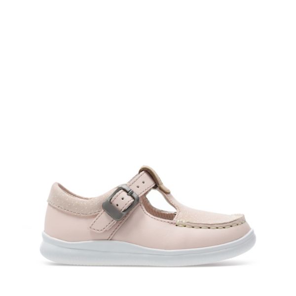 Clarks Girls Cloud Rosa Toddler Casual Shoes Pink | CA-3097856